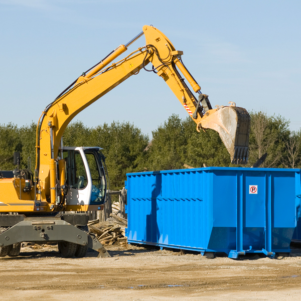 what happens if the residential dumpster is damaged or stolen during rental in Diamond OH